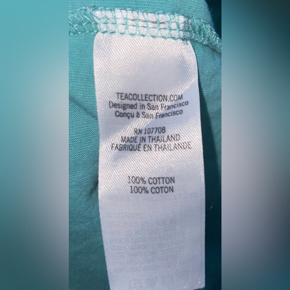 Tea Collection Horse dress turquoise green size 12 - Picture 4 of 6